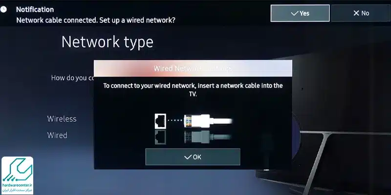 اتصال سیمی تلویزیون به اینترنت