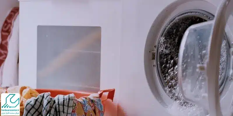 جمع شدن آب در ماشین لباسشویی