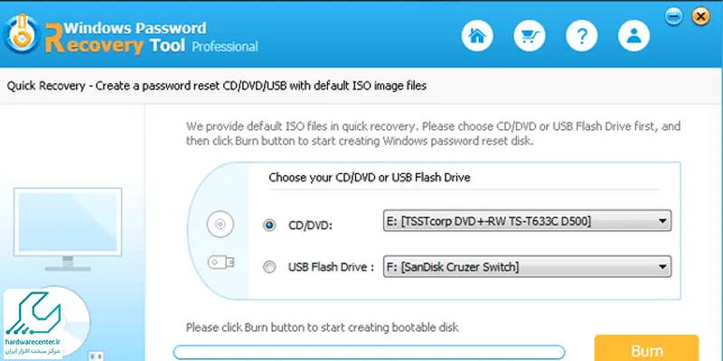 استفاده از نرم افزارهای شخص ثالث برای رفع مشکل فراموشی پسورد ویندوز