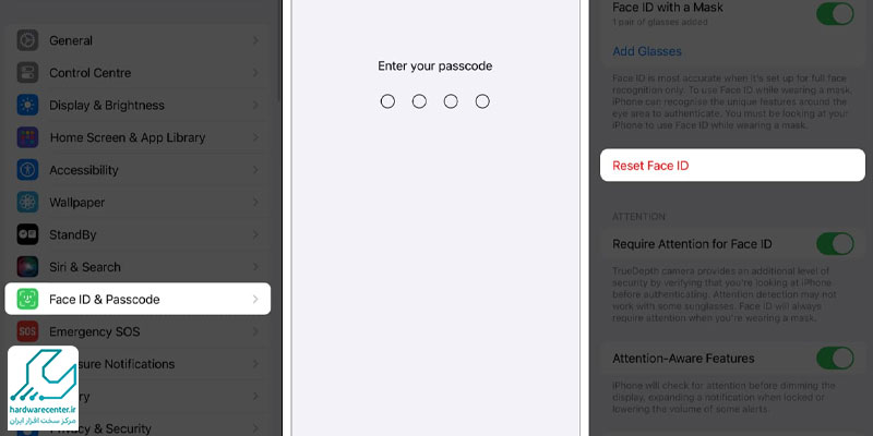 از کار افتادن face ID آیفون